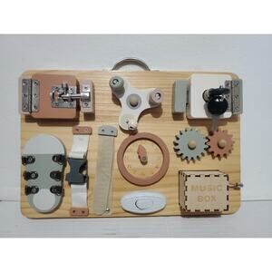 Joyreal Montessori Busy Board - Educational Toys for 1 2 3 Years Old Birthday